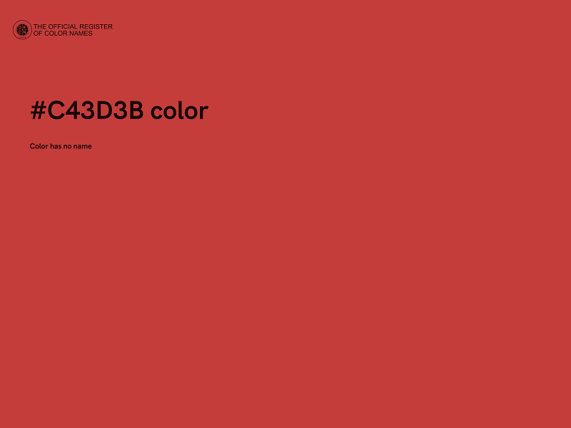 #C43D3B color image