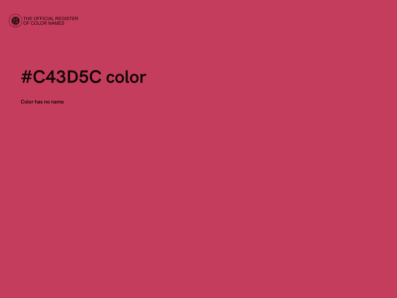 #C43D5C color image