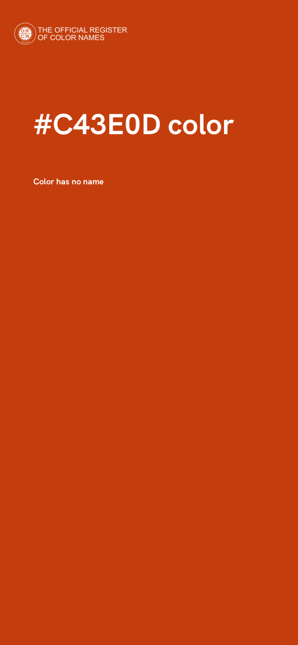 #C43E0D color image