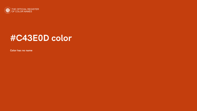 #C43E0D color image