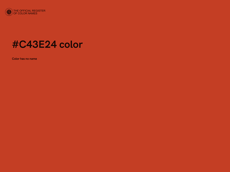 #C43E24 color image