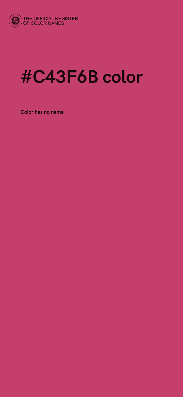 #C43F6B color image