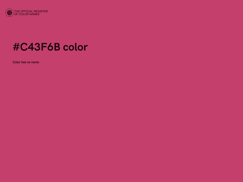 #C43F6B color image