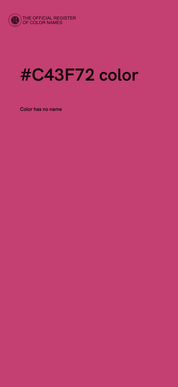 #C43F72 color image