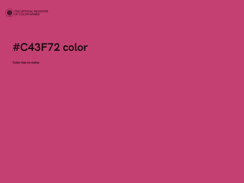 #C43F72 color image