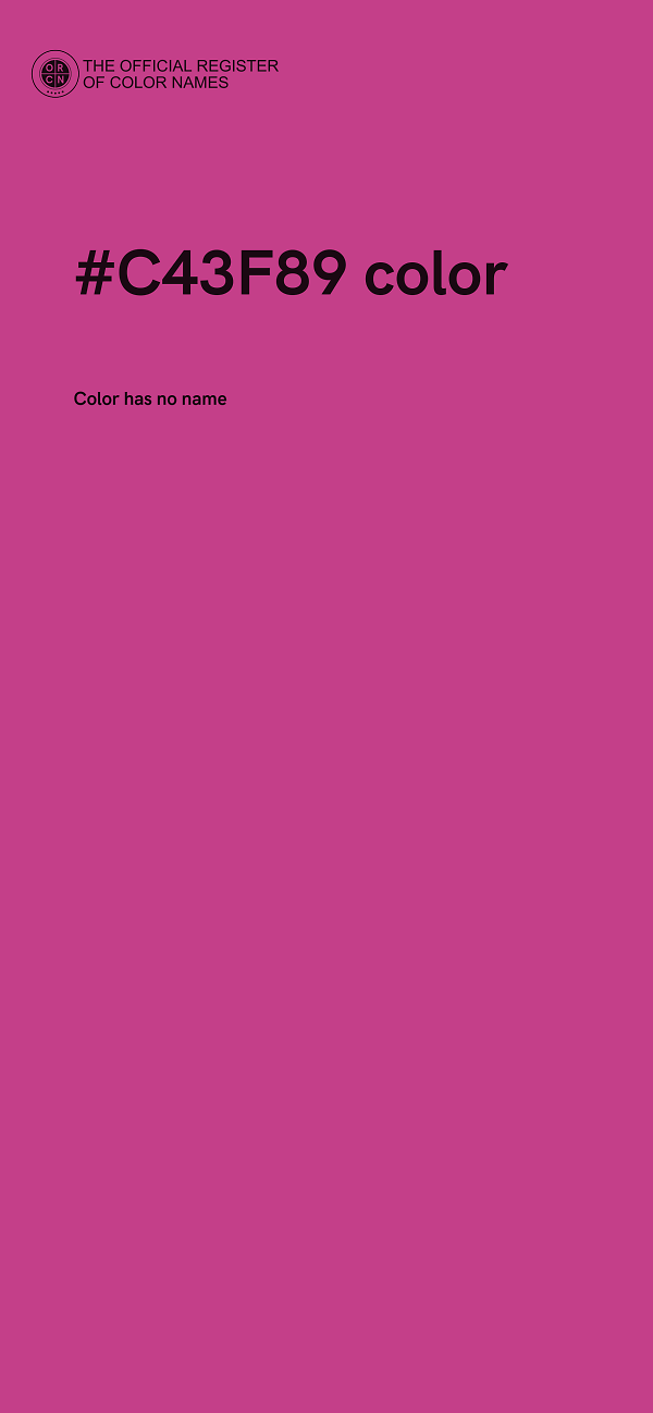 #C43F89 color image