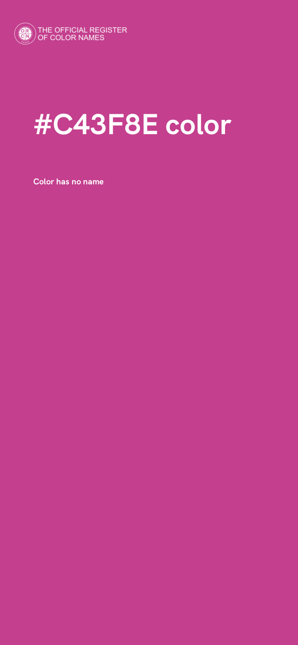 #C43F8E color image