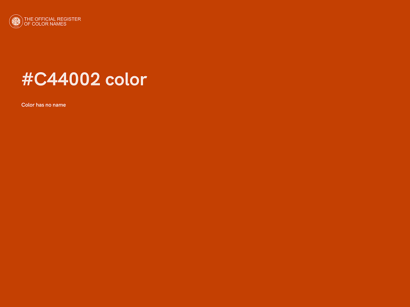 #C44002 color image