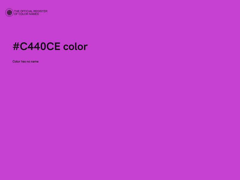 #C440CE color image