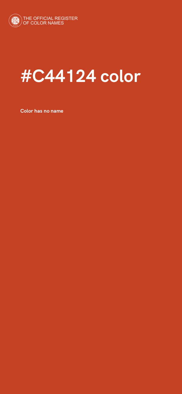 #C44124 color image