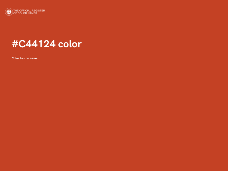 #C44124 color image