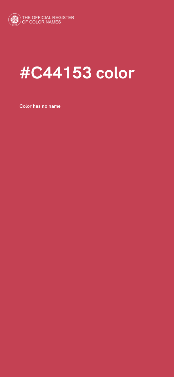 #C44153 color image
