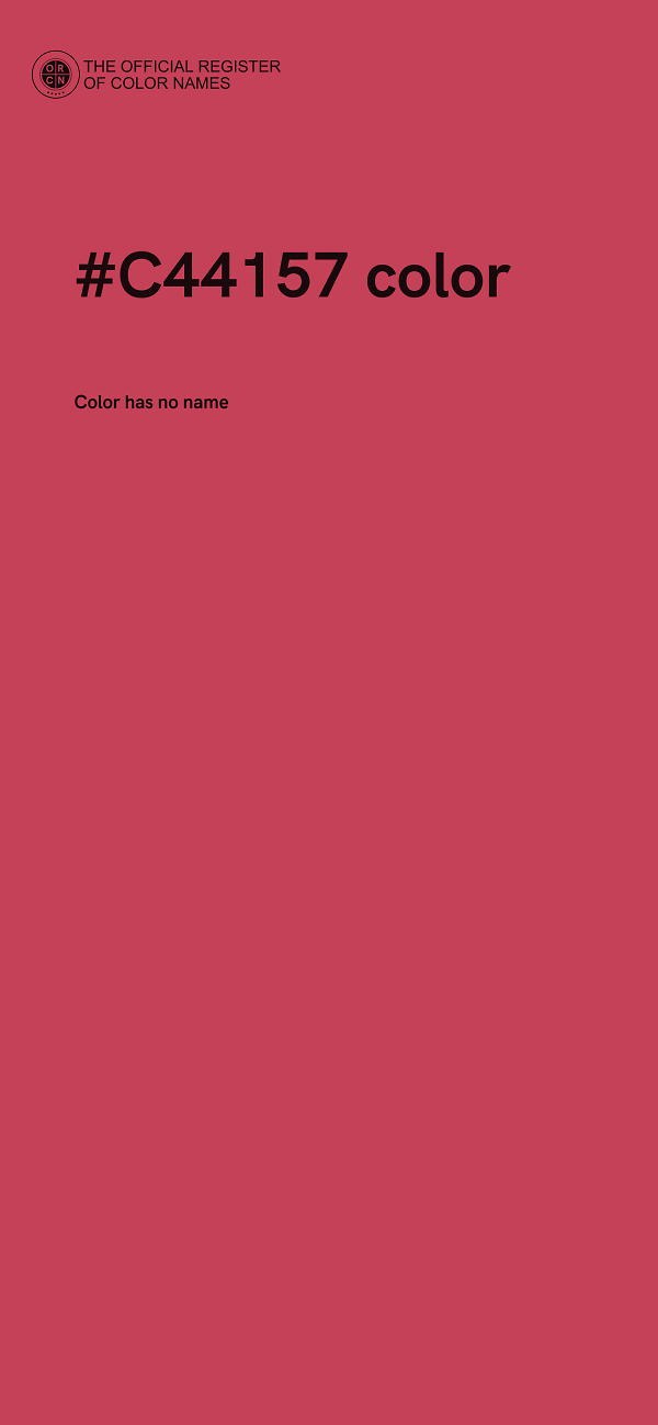 #C44157 color image