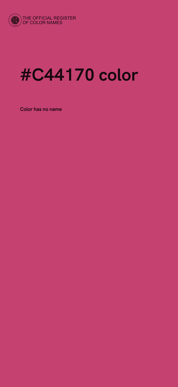 #C44170 color image