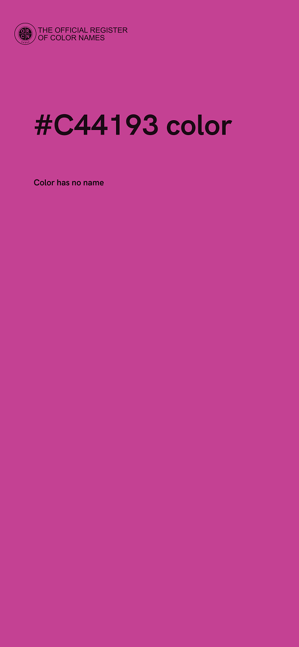 #C44193 color image