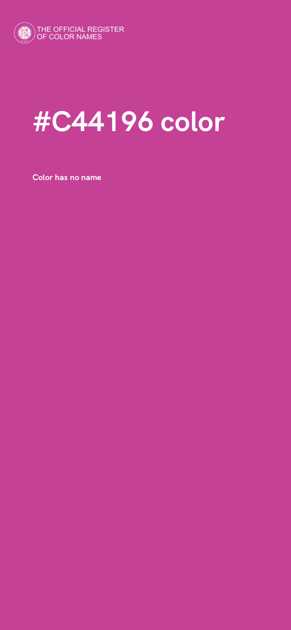 #C44196 color image