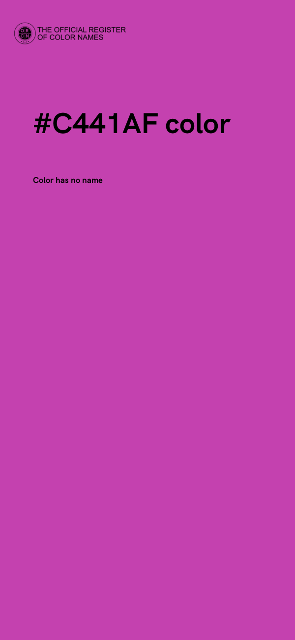 #C441AF color image