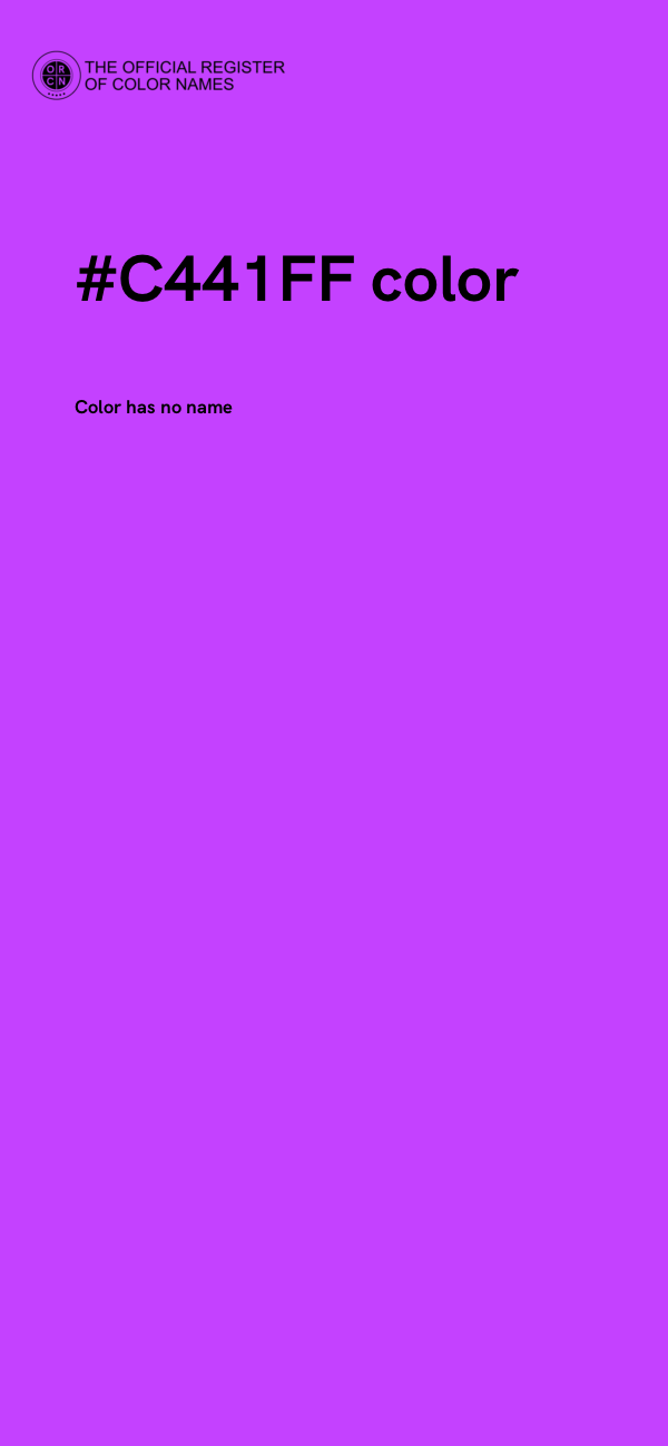 #C441FF color image