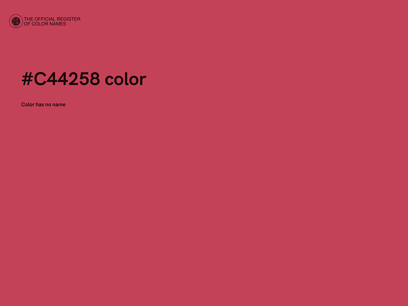 #C44258 color image