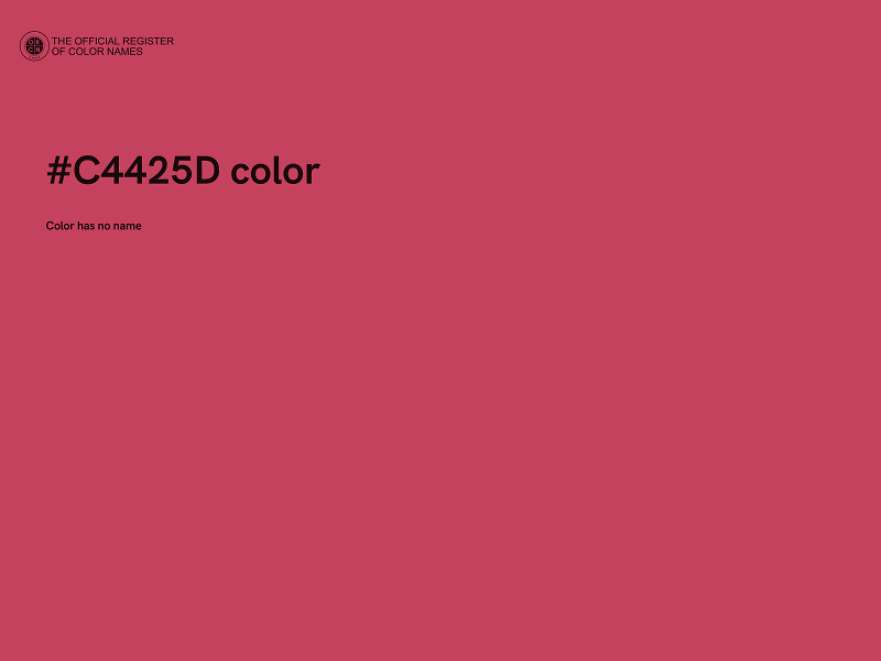 #C4425D color image