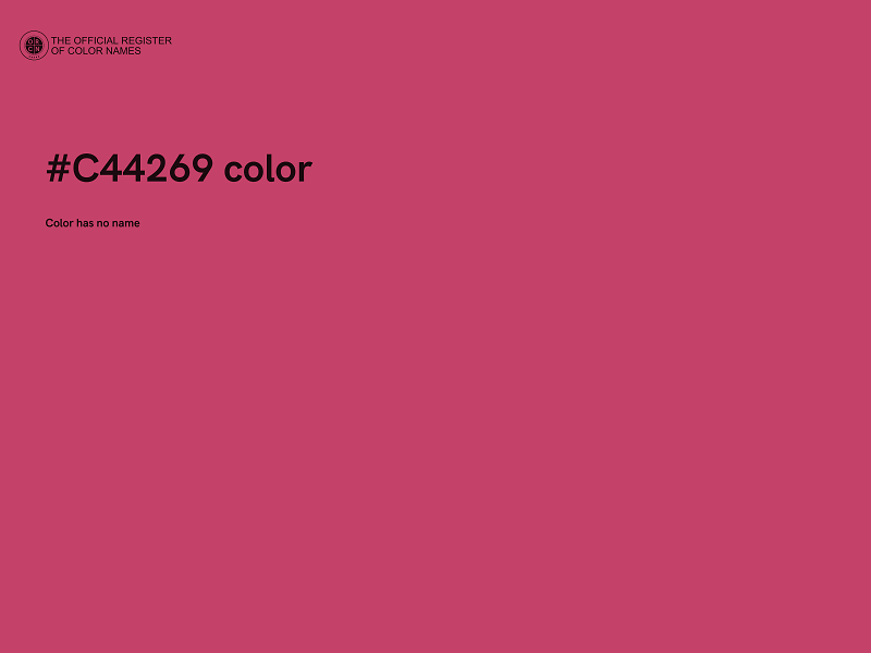 #C44269 color image