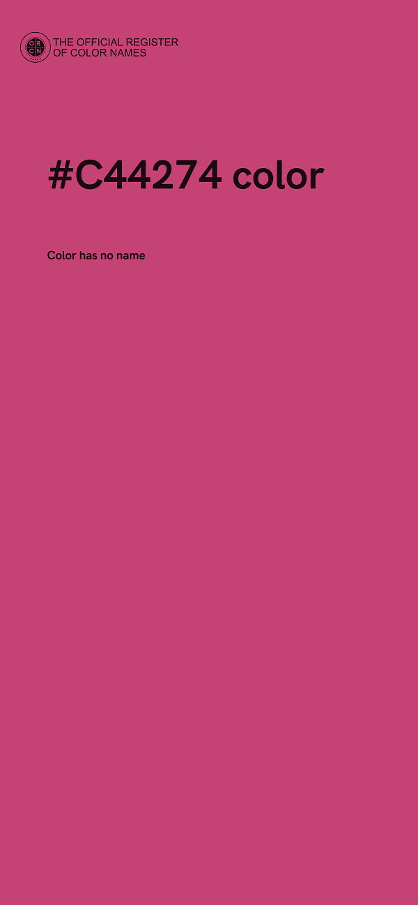 #C44274 color image