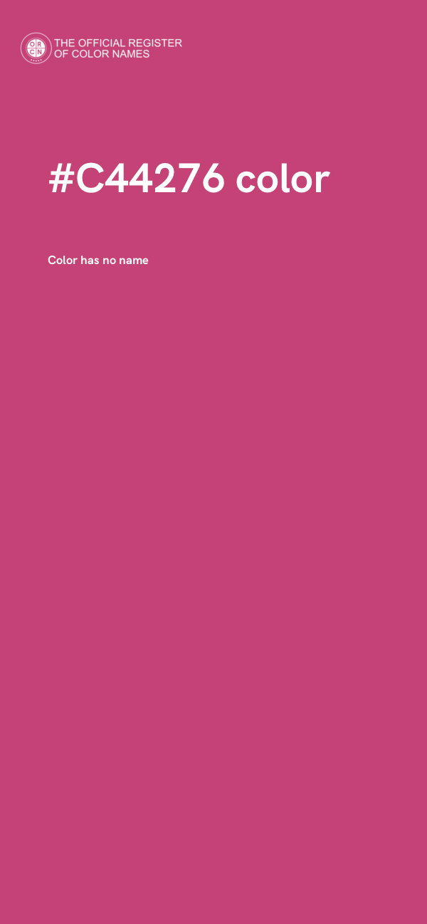 #C44276 color image