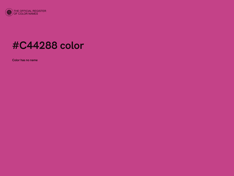 #C44288 color image