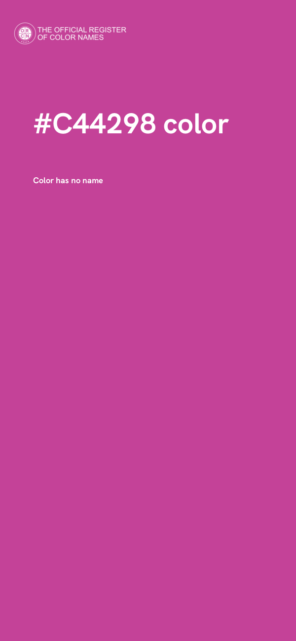 #C44298 color image