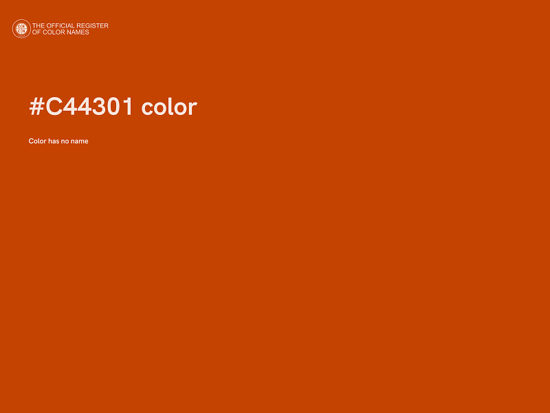 #C44301 color image