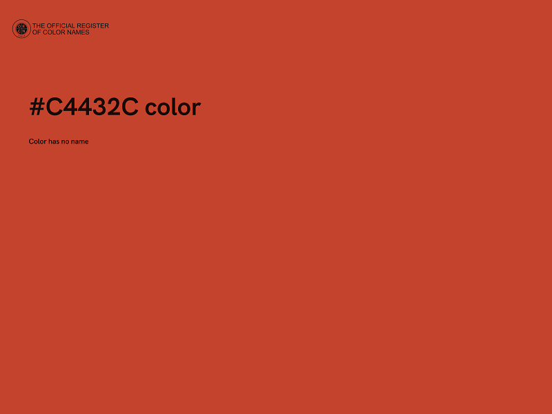 #C4432C color image