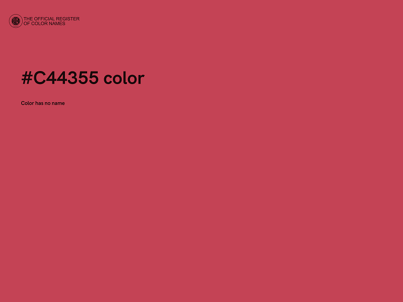 #C44355 color image