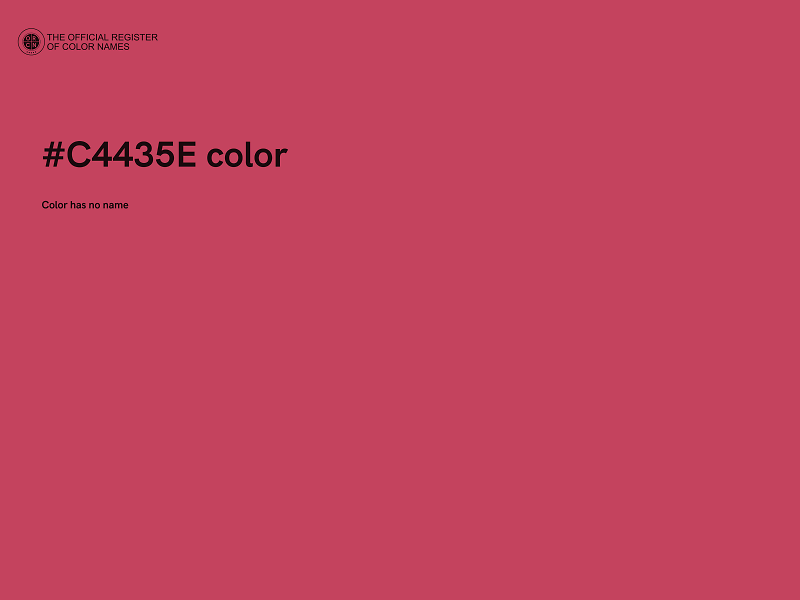 #C4435E color image