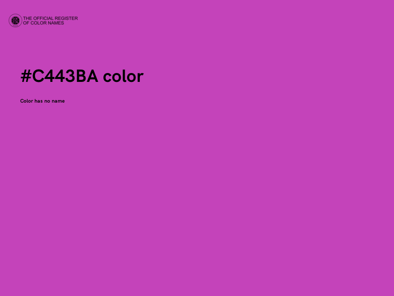 #C443BA color image