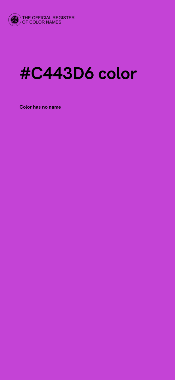 #C443D6 color image