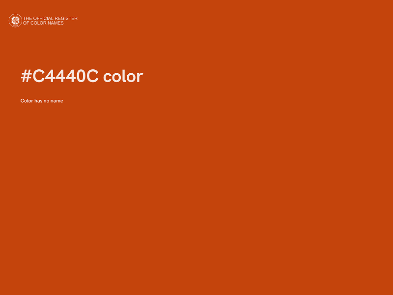 #C4440C color image