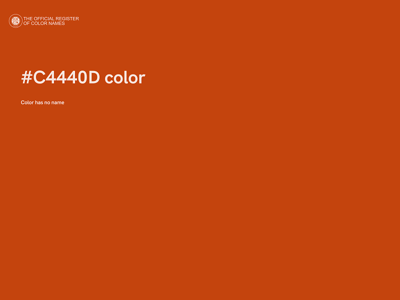 #C4440D color image