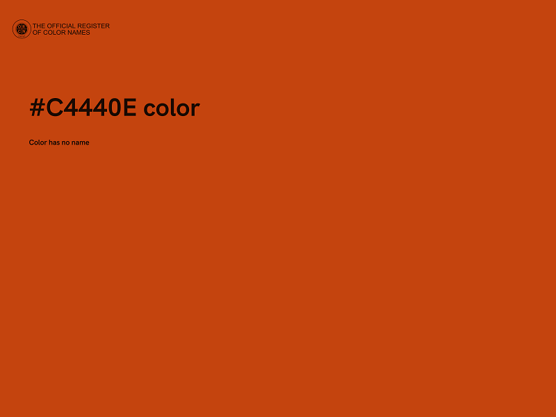 #C4440E color image