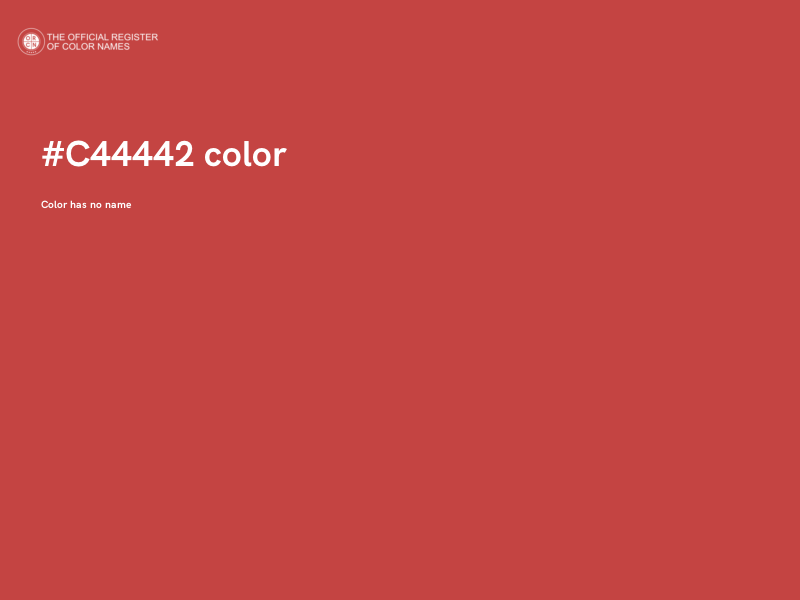 #C44442 color image
