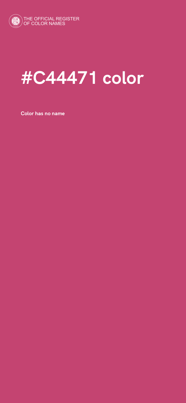 #C44471 color image