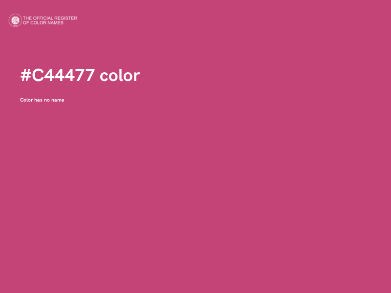 #C44477 color image