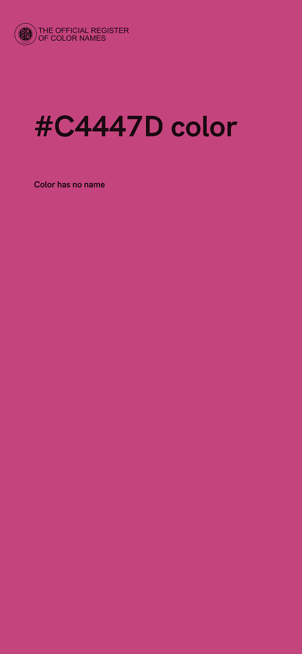 #C4447D color image