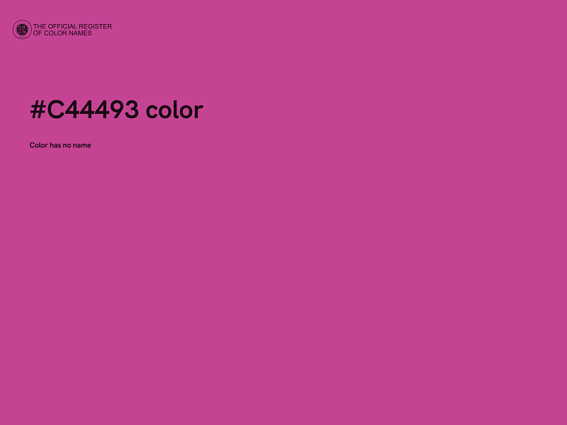 #C44493 color image