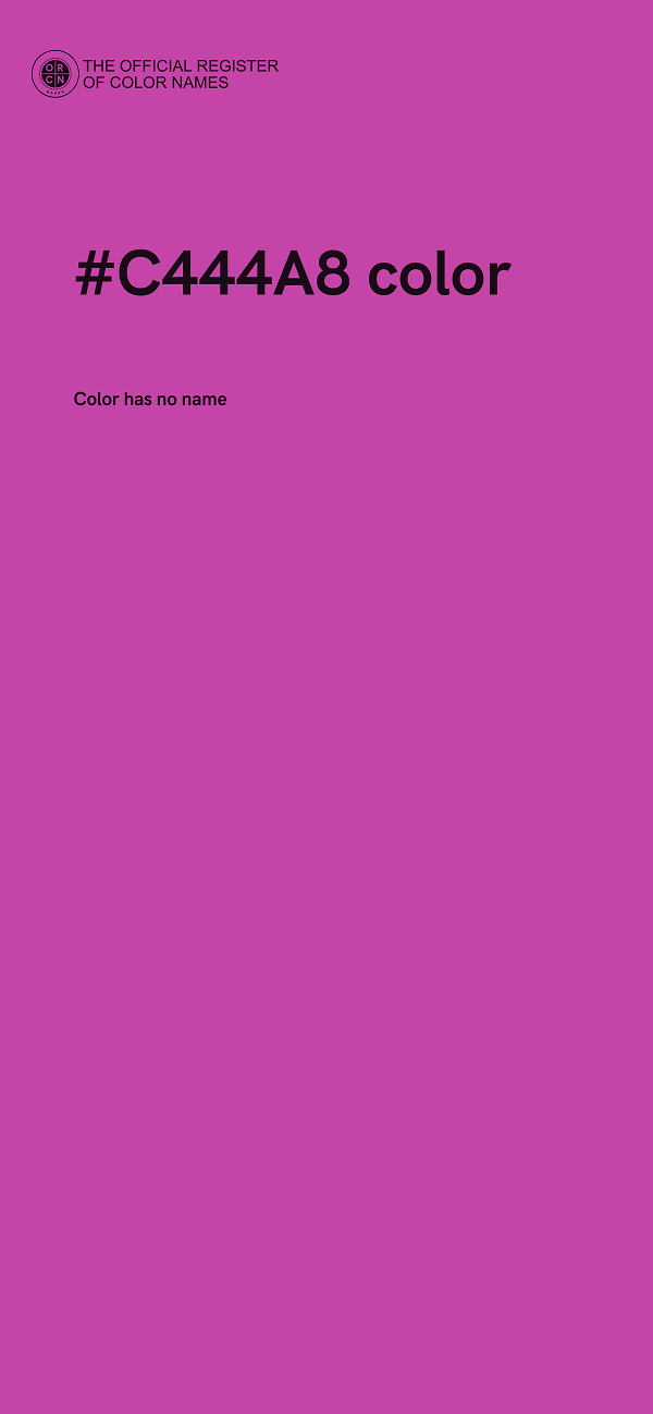 #C444A8 color image