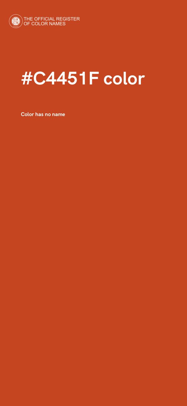 #C4451F color image