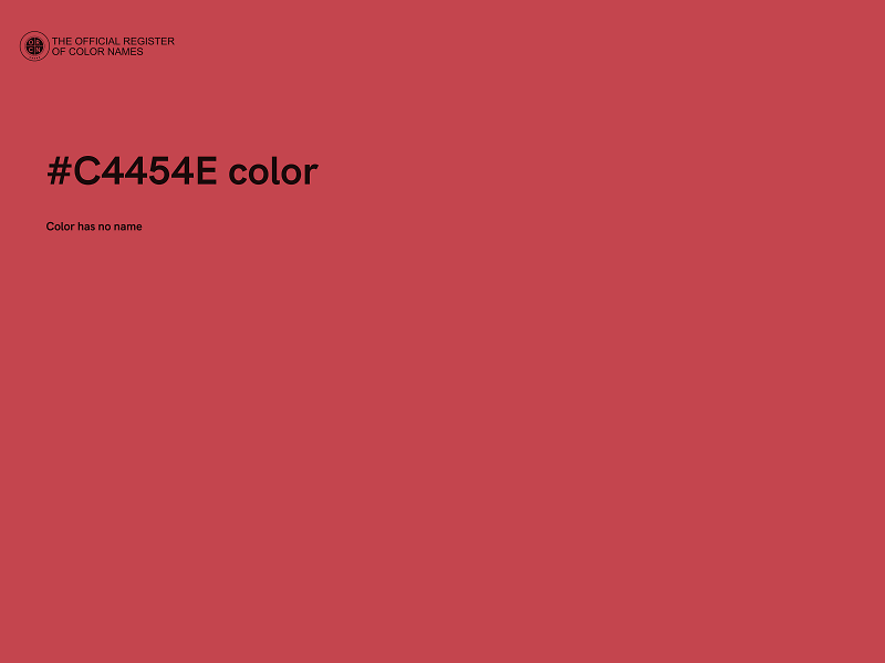 #C4454E color image