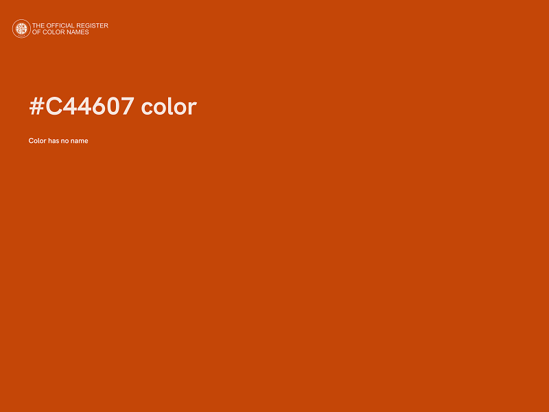 #C44607 color image