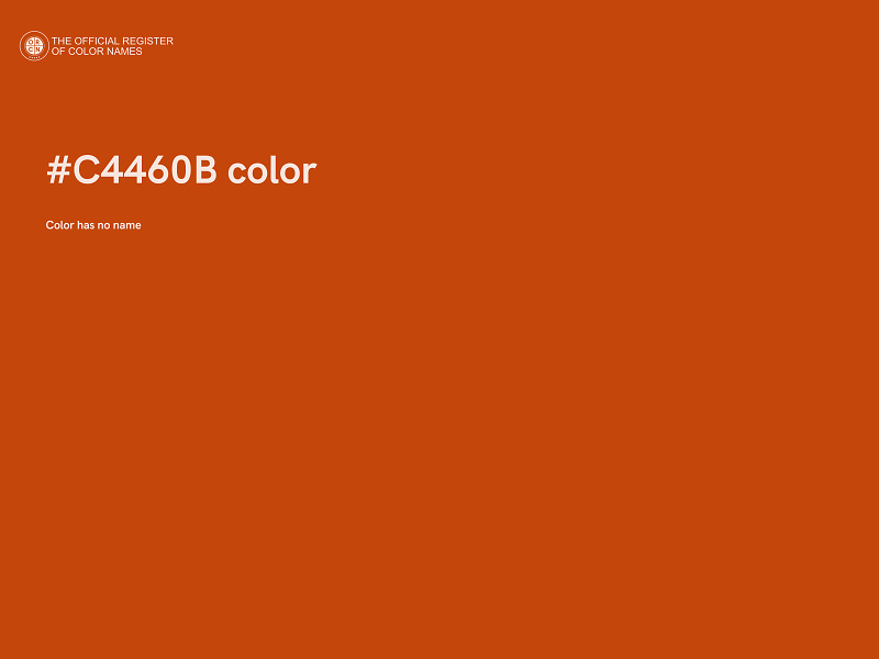 #C4460B color image