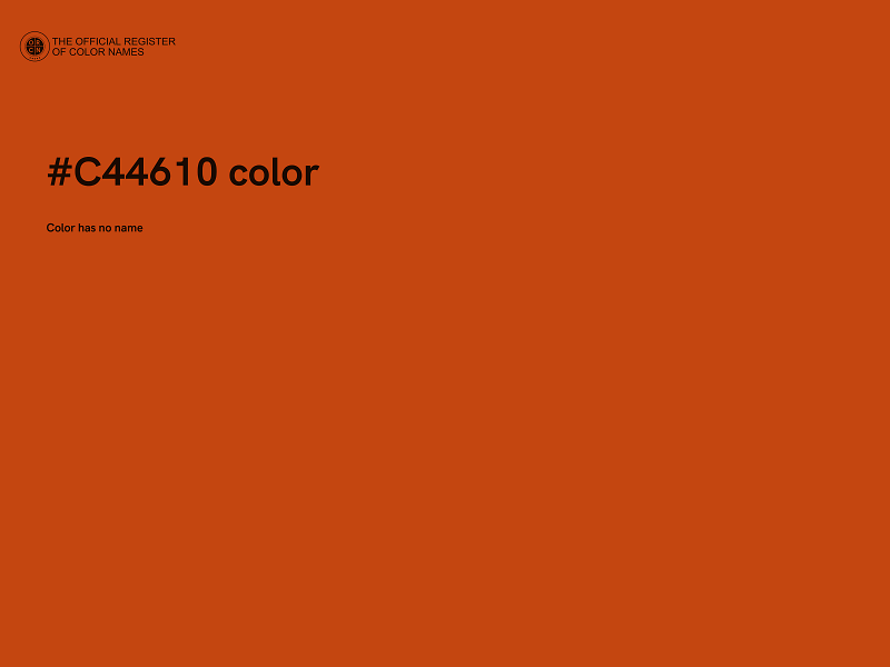 #C44610 color image