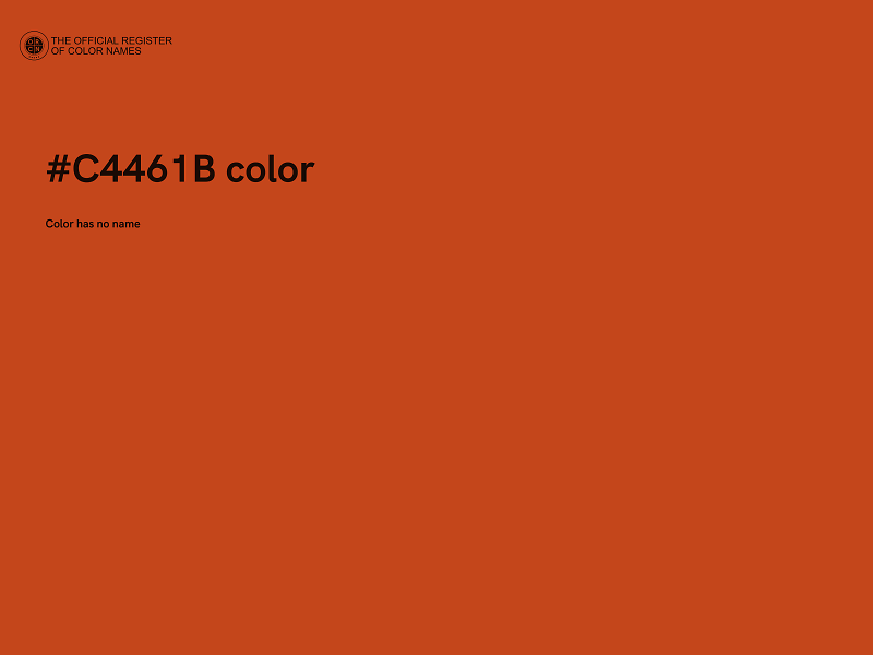 #C4461B color image